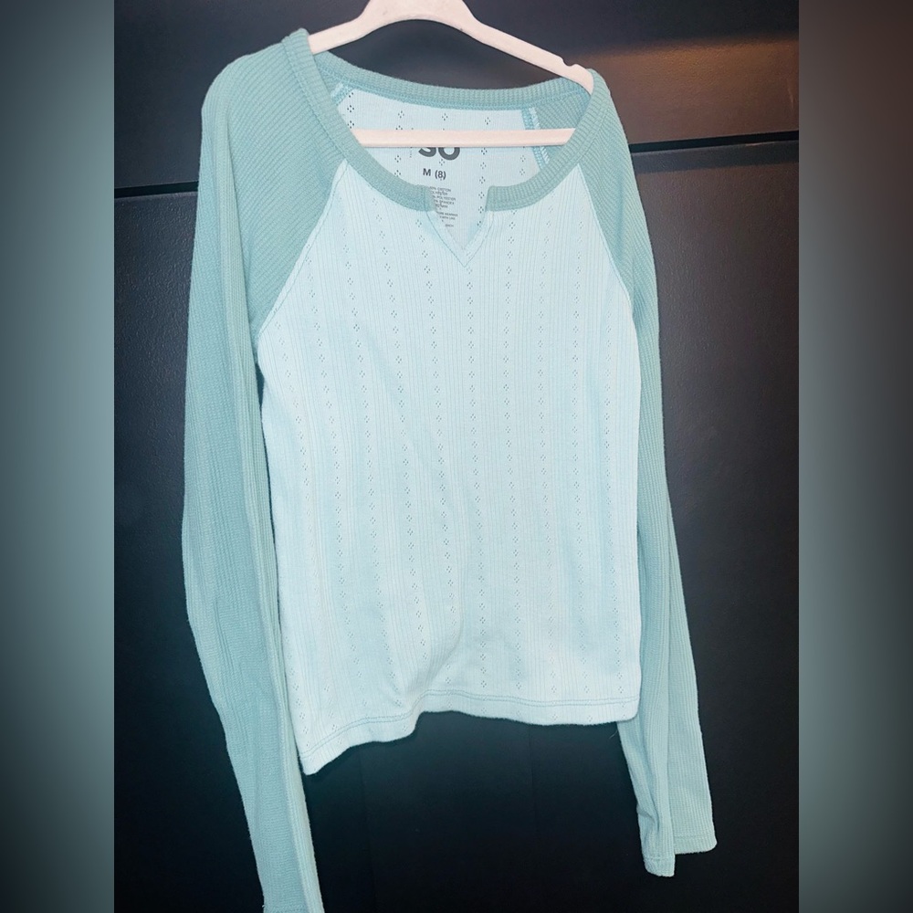 SO Girls Long-Sleeve Raglan Top